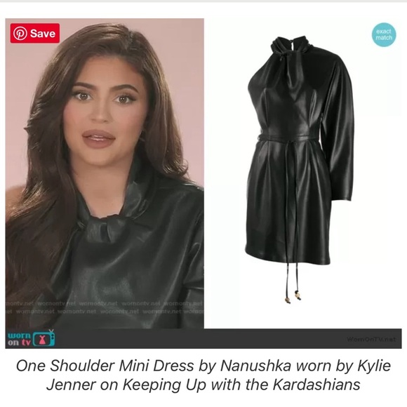 Nanushka One-Shoulder Ida Dress Size M - Picture 15 of 16